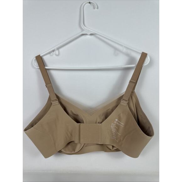 Honeylove Bra Crossover V Neck Nude Wireless w/ Removal Pads 2X 42C/D - Picture 7 of 12